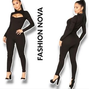 FASHION NOVA DAVE JUMPSUIT BLACK
